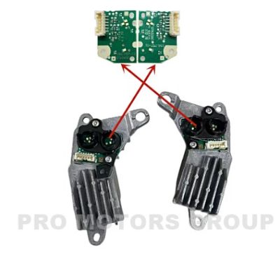 Модул LED Платка дневни светлини DRL VW Touareg 2015-2018 196-757-01 196-757-02